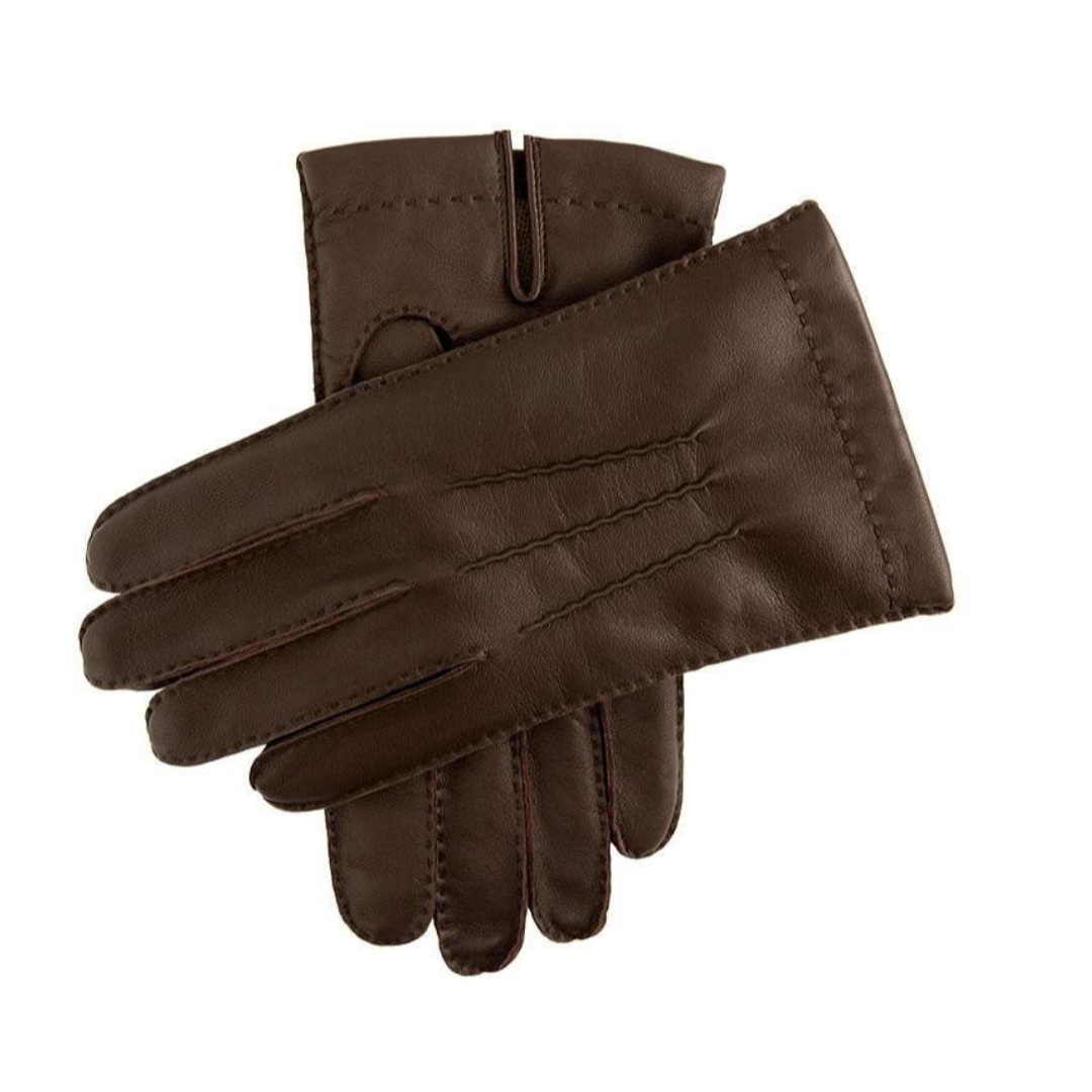 -Lined Leather Gloves
