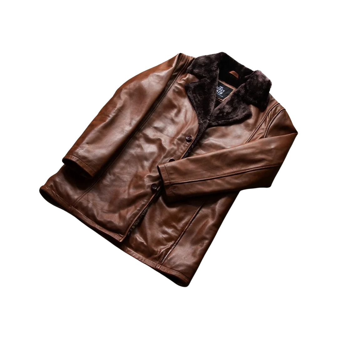 Leather Fur Coat