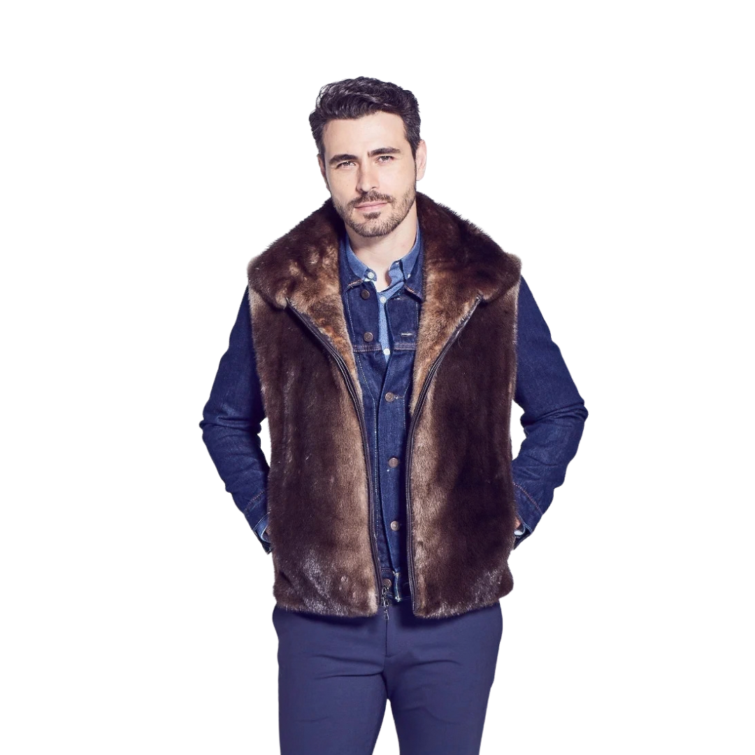 Men’s Baron Otter Fur Vest