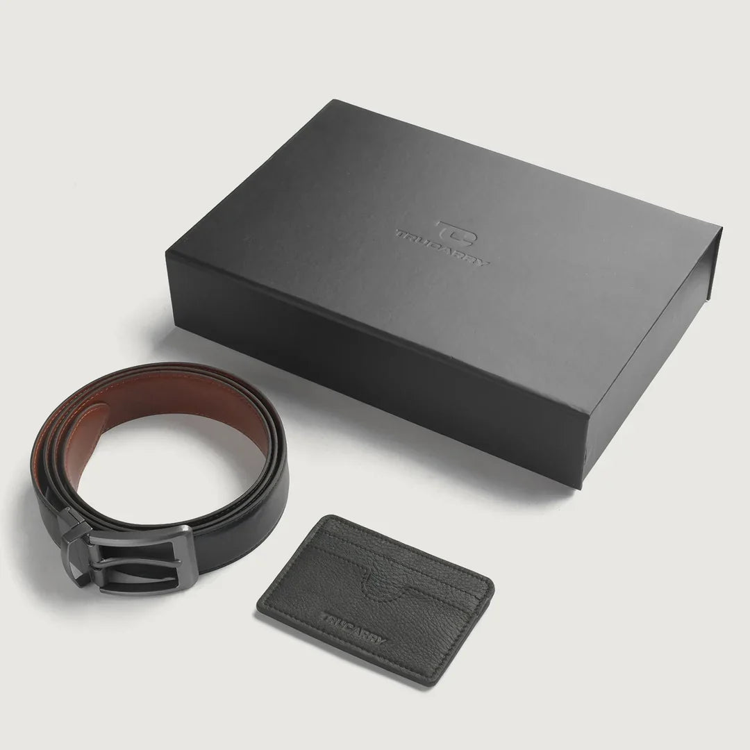 Black Leather Gift Set