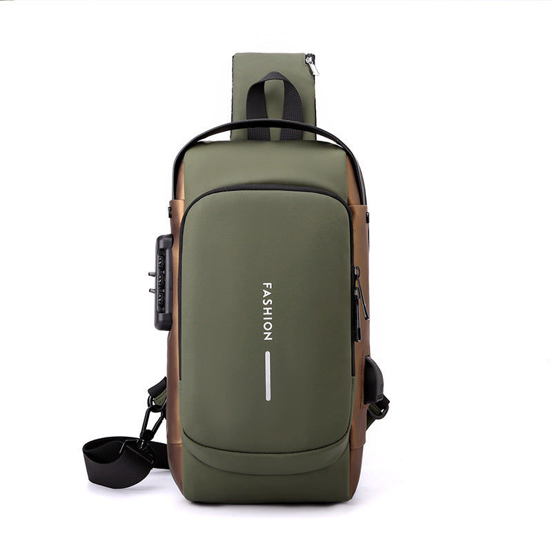 Password Anti-theft Chest Bag Men's Casual Multifunctional