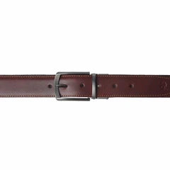 Black Chocolate Brown Men's Leather Belt