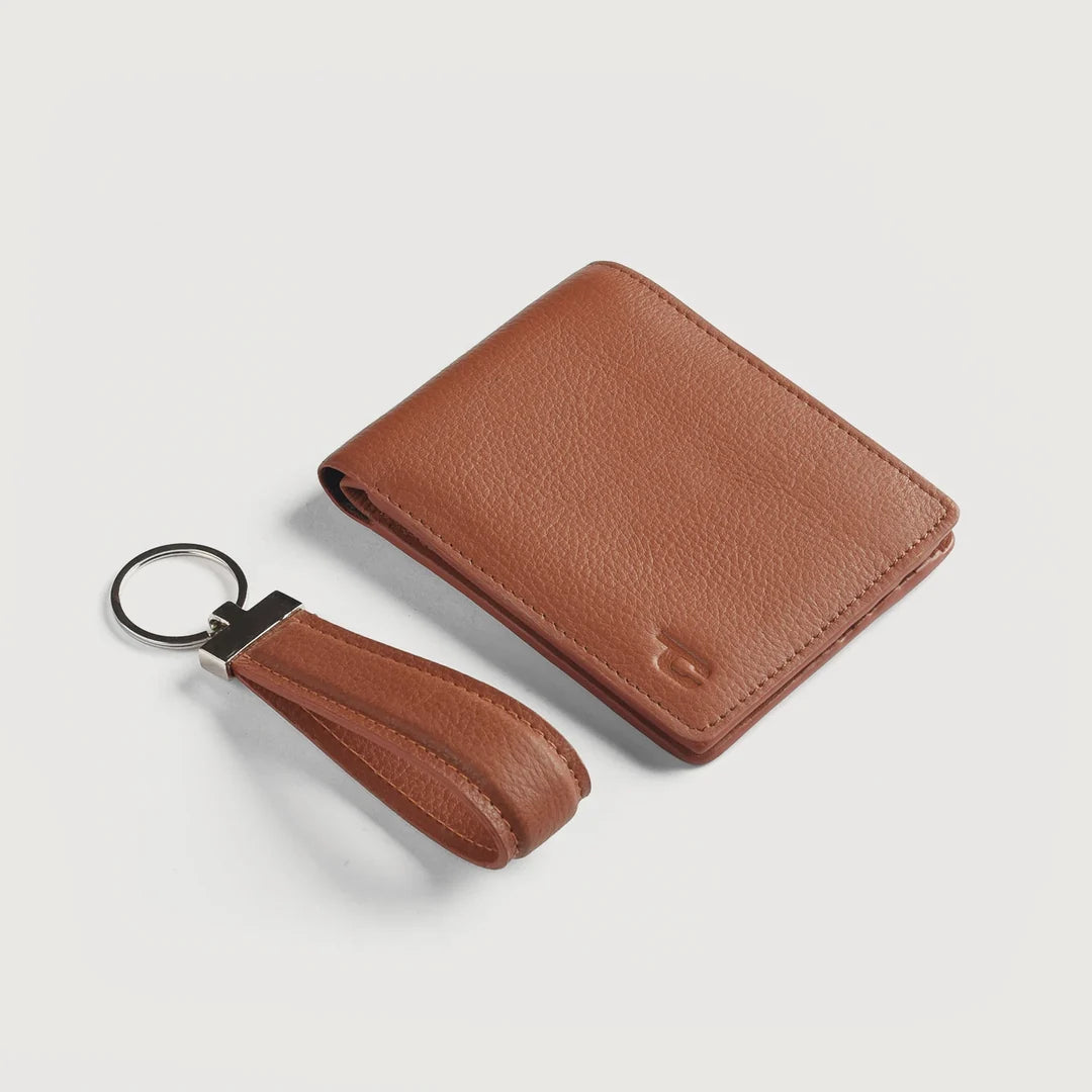 Brown Leather Gift Set for Men
