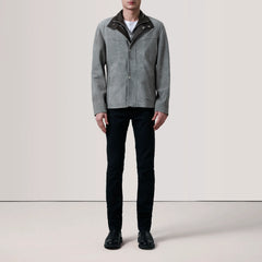 Men's Grey Suede Jacket