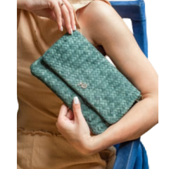 Cross Body Leather Clutch