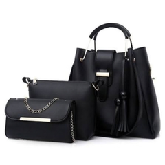 3Pcs PU Leather Ladies Handbags