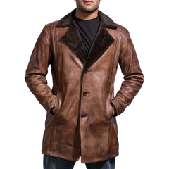 Leather Fur Coat