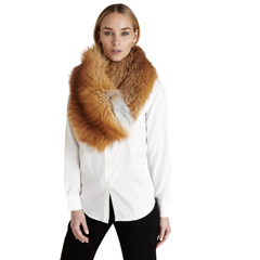 Mila Gold Fox Fur Collar