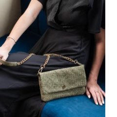 Cross Body Leather Clutch