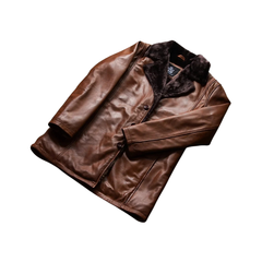 Leather Fur Coat