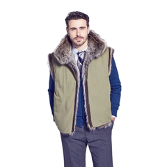 Aaron Raccoon Fox Fur Jacket – Luxury Winter Fur Coat