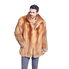 Men’s Derek Red Fox Fur Jacket