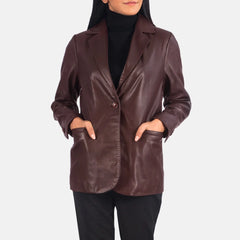 Leather Blazer for Women