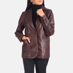 Leather Blazer for Women