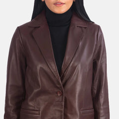 Leather Blazer for Women