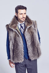 Aaron Raccoon Fox Fur Jacket – Luxury Winter Fur Coat